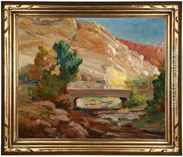 Colorado Rock Formations Oil Painting - Jean Mannheim
