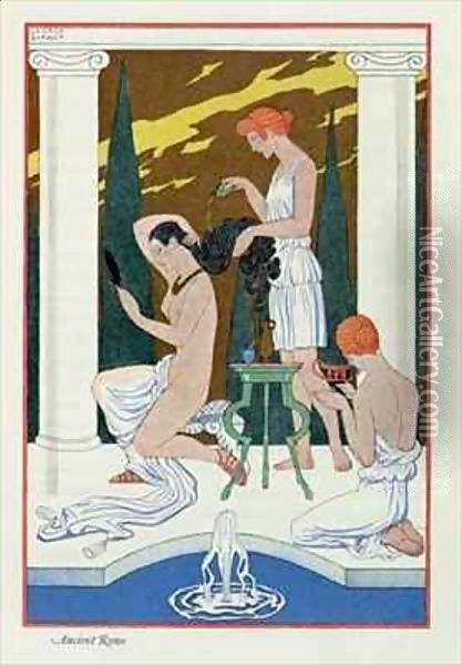 Ancient Rome Oil Painting - Georges Barbier
