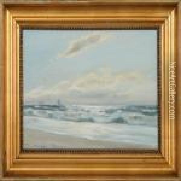 Beach Scenery Fromskagen Oil Painting - Poul Friis Nybo