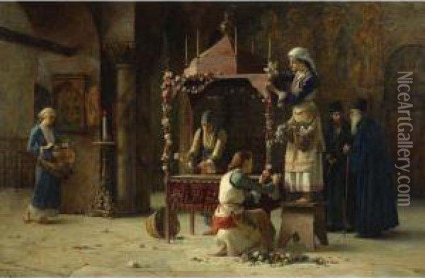 Holy Friday, Greece Oil Painting - Theodore Jacques Ralli