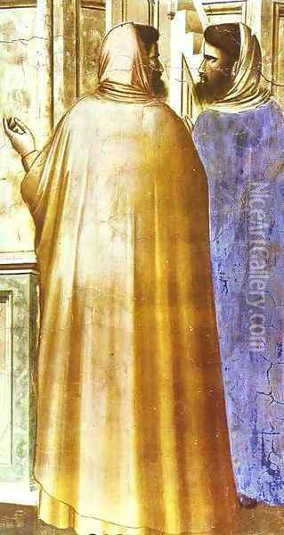 Presentation At The Temple Detail 1302-1305 Oil Painting - Giotto Di Bondone