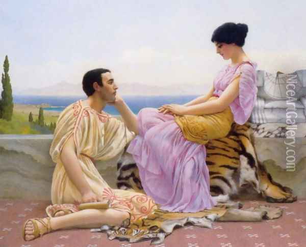 Youth and Time Oil Painting - John William Godward
