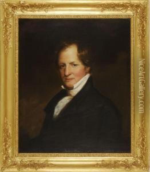 Portrait Of Dr. Samuel Johnston Cramer Oil Painting - Thomas Sully
