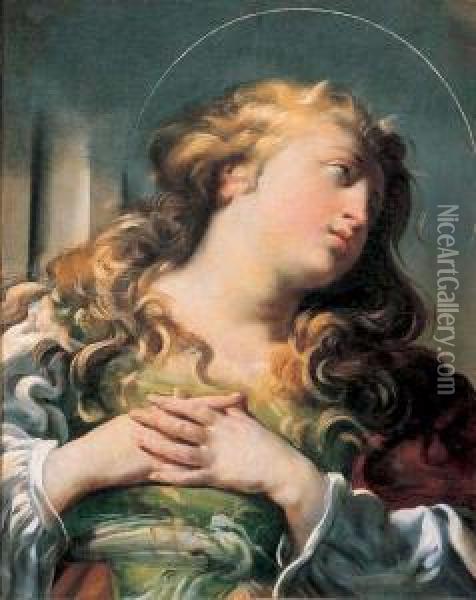Santa Maria Maddalena Oil Painting - Raffaello Vanni