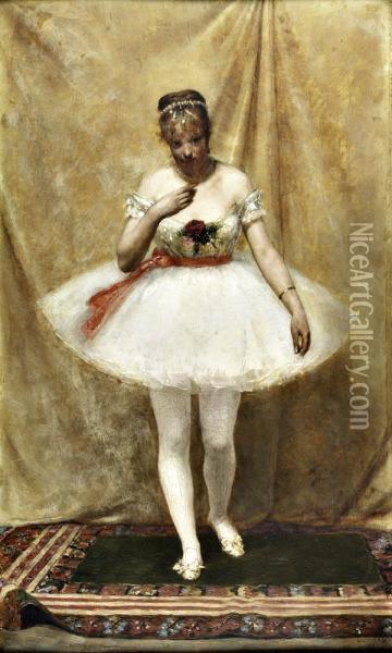 Bailarina Oil Painting - Arthur Jose Souza De Loureiro