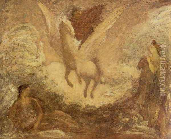 Pegasus Oil Painting - Albert Pinkham Ryder