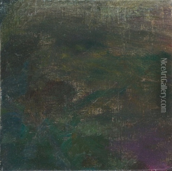 Etude De Nympheas, Vibrations Sur Le Bassin (fragment) Oil Painting - Claude Monet