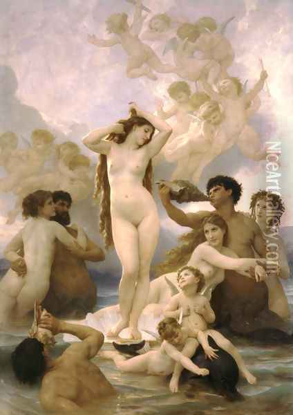 Naissance de Venus (Birth of Venus) Oil Painting - William-Adolphe Bouguereau