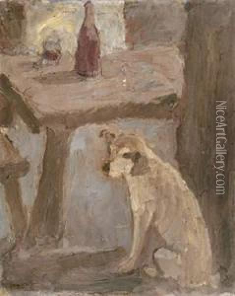 Chien  Oil Painting - Georges Bouche