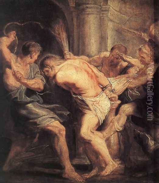 The Flagellation Of Christ Oil Painting - Peter Paul Rubens