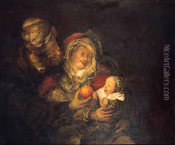 The Holy Family Oil Painting - Aert De Gelder