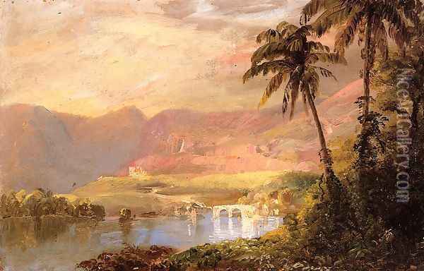 Tropical Landscape Oil Painting - Frederic Edwin Church