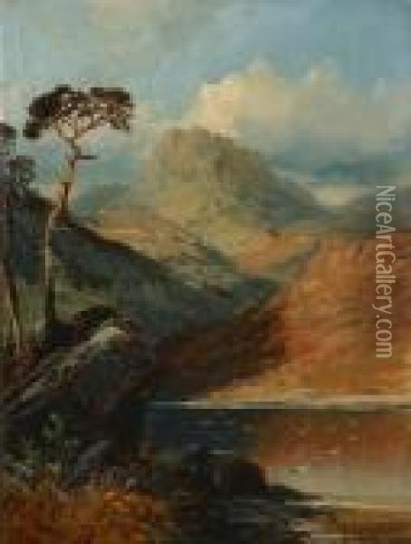 Highland Landscapes Oil Painting - Clarence Roe