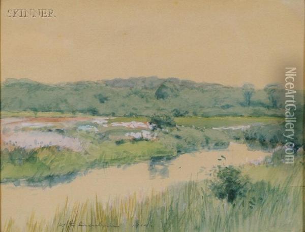 Marsh View Oil Painting - Horace C. Dunham