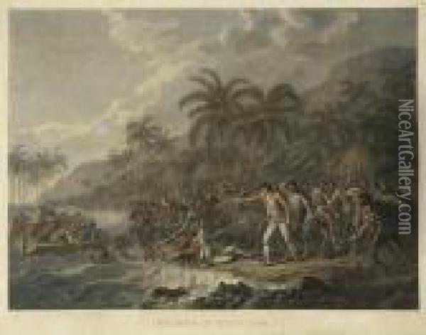 The Death Of Captain Cook Oil Painting - John Webber