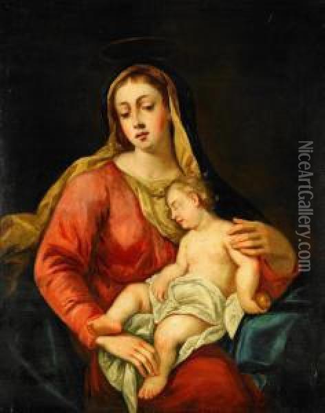 Madonnan Och Barnet Oil Painting - James Northcote