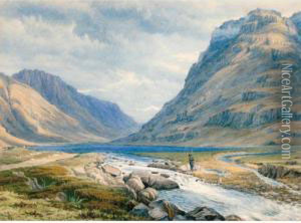 The Approach To Glencoe From Ballachulish, Argyllshire Oil Painting - William Turner