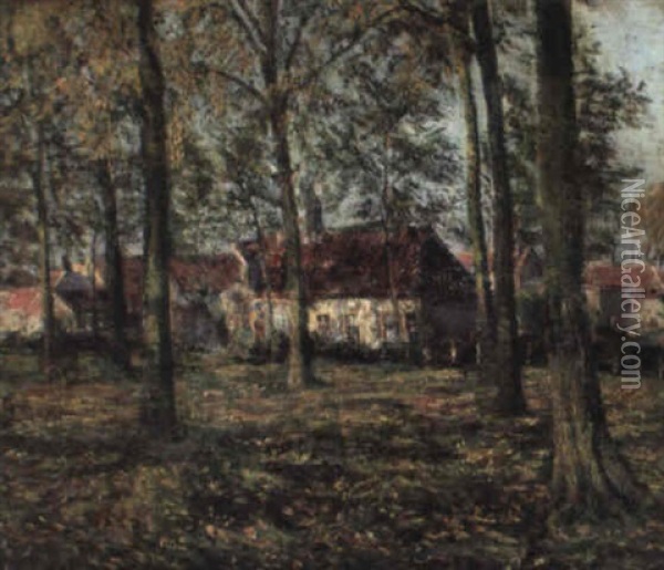 Ansicht In Sluis (flandern) Oil Painting - Emil Pottner