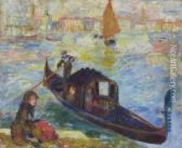 Gondola, Venise Oil Painting - Pierre Auguste Renoir