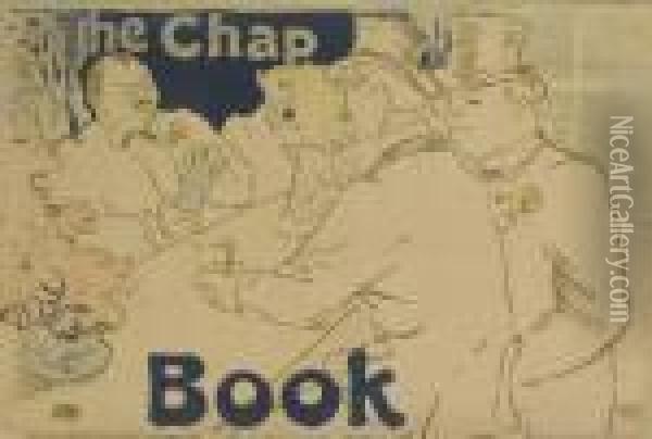 Irish American Bar, Rue Royale, The Chap Book Oil Painting - Henri De Toulouse-Lautrec
