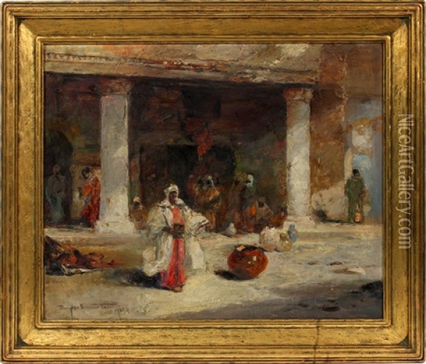 Market Scene Oil Painting - Douglas Arthur Teed