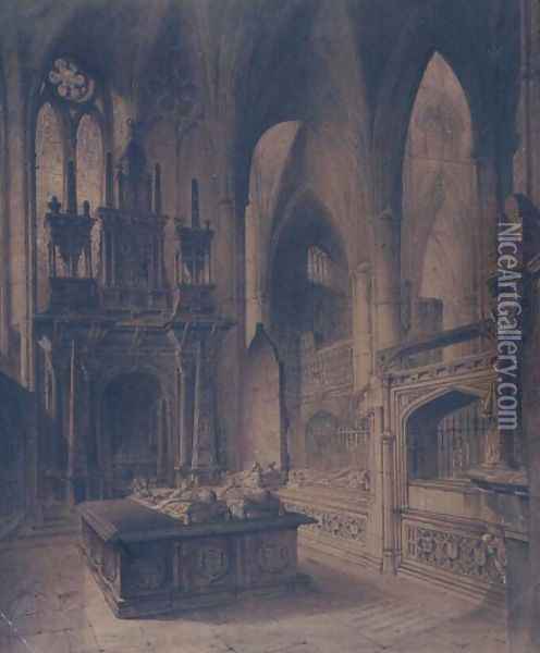 Chapel of St.John the Baptist, Westminster Abbey Oil Painting - John Coney