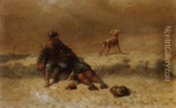 Der Gefallene Soldat Oil Painting - Auguste (Viande) Doviane