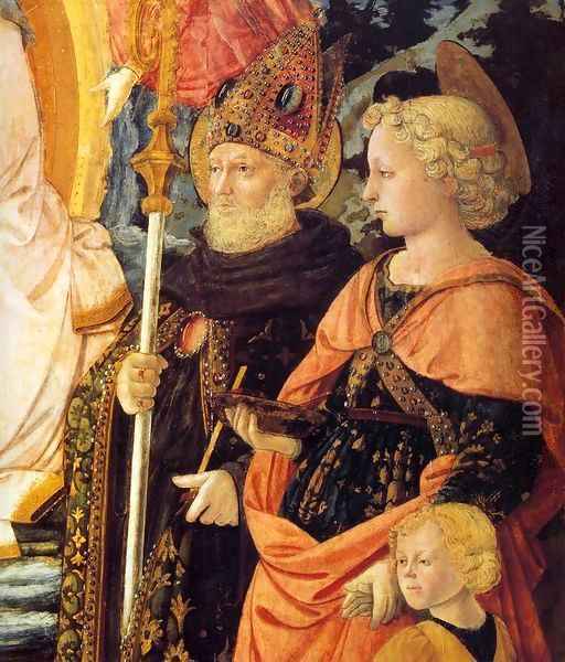 Madonna della Cintola (detail) Oil Painting - Filippino Lippi