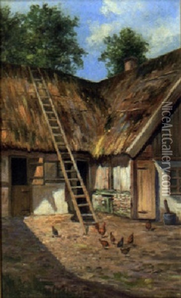 Skanegard, Skanor Oil Painting - Frans Wilhelm Odelmark