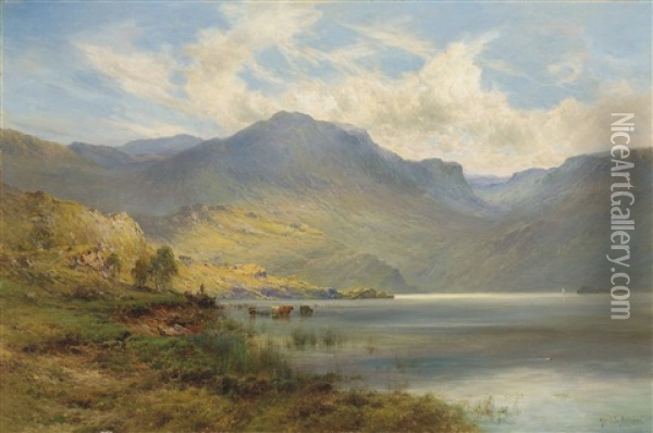 Ben Lomond, Scotland Oil Painting - Alfred de Breanski Sr