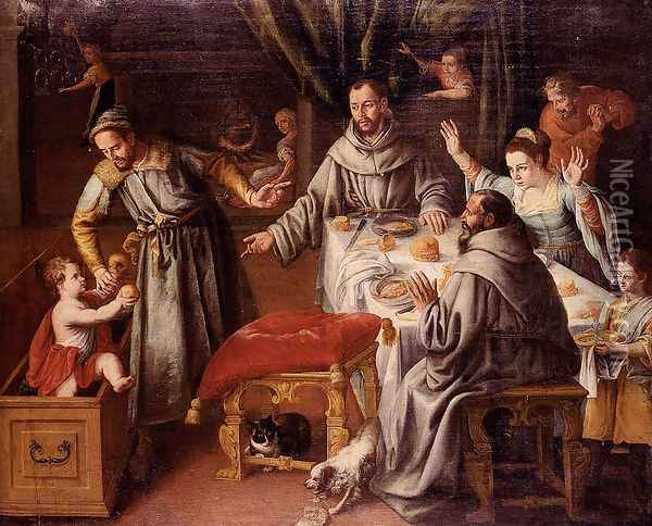 The Miracle Of Saint Francis Oil Painting - Juan Sanchez Cotan
