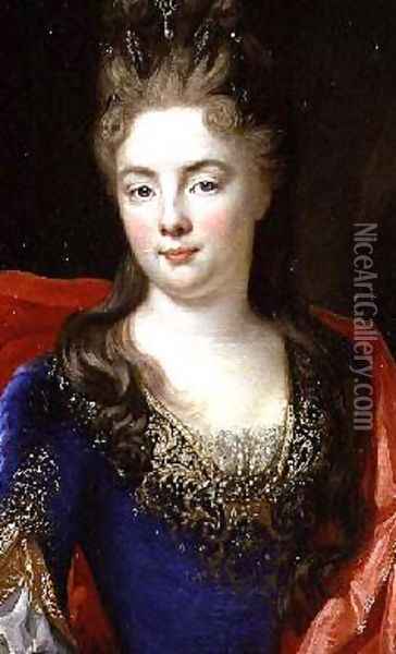 Portrait of Anne Genevieve of Levis Ventadour Princess of Rohan Oil Painting - Nicolas de Largilliere