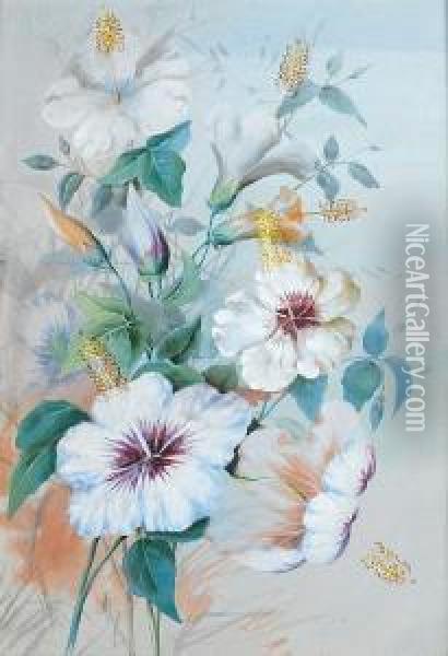 Flowers Oil Painting - Marian Ellis Rowan