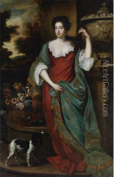 Portrait Of A Noblewoman Oil Painting - Sir Godfrey Kneller