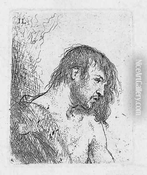 Bust of a naked Man Oil Painting - Jan Lievens