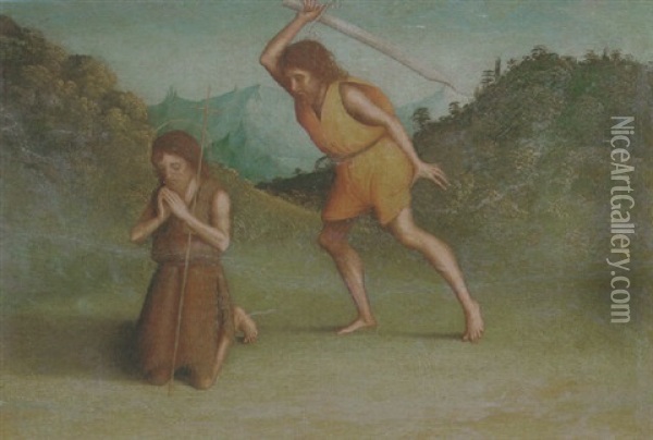The Decapitation Of Saint John The Baptist Oil Painting - Marco Palmezzano