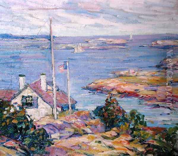 Gloucester Harbour Oil Painting - Kathryn Cherry