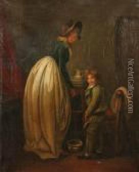 Le Pisseur Oil Painting - Jean-Baptiste-Simeon Chardin