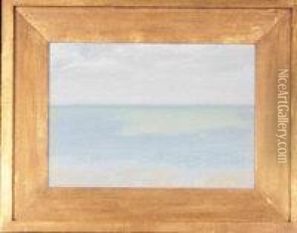 Study Of Sky And Sea Oil Painting - Herbert Dalziel