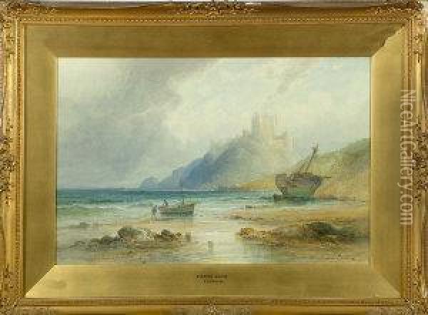 Bamburgh Castle, Northumberland Oil Painting - Emil Axel Krause