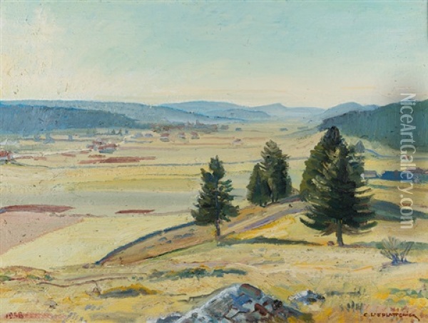 <vallee De La Brevine> Oil Painting - Charles L'Eplattenier