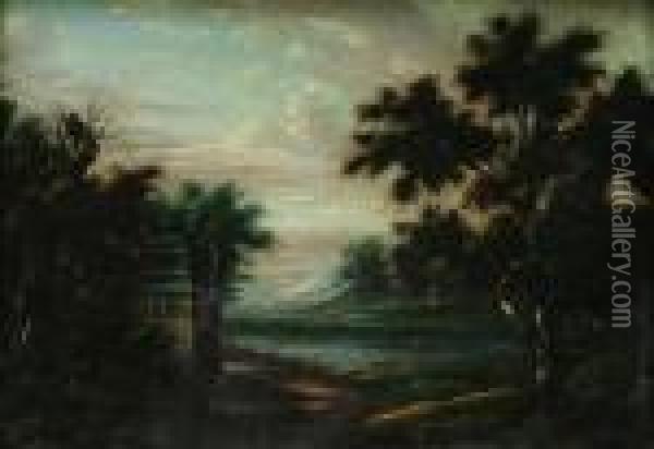 A Wooded River Landscape Oil Painting - Paul Bril