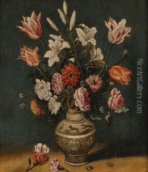 Blumenstillleben Oil Painting - Christoffel van den Berge