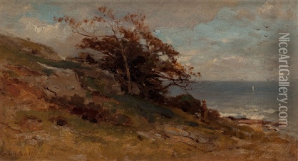 Landscape Near Sea Oil Painting - George Henry Smillie
