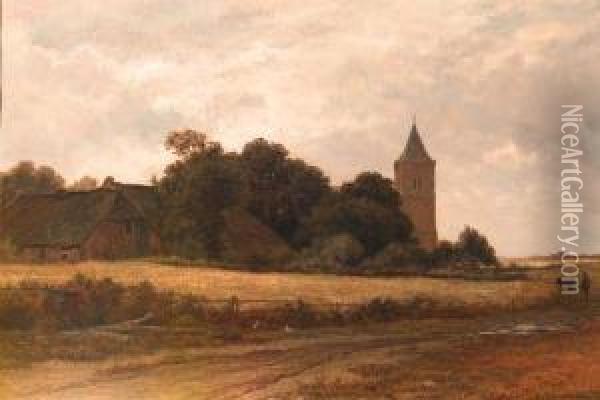 Landschap In't Gooi Bij Het Dorp Blaricum Oil Painting - Adriaen van Everdingen