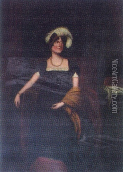 Portrait Of Hester, Lady Astley Oil Painting - William Lane