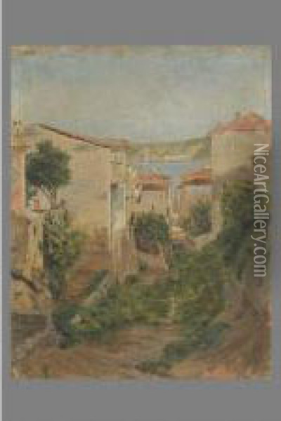 Villefranche Oil Painting - Antoine Vierling