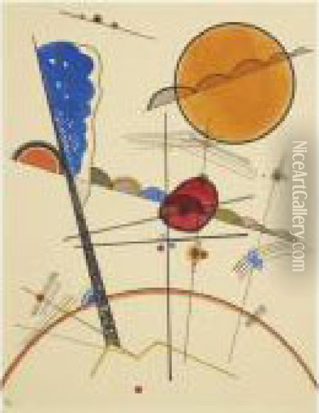 Wachsen (growth) Oil Painting - Wassily Kandinsky