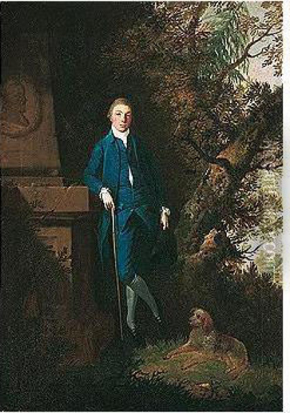 Portrait Of Dr John Derrington Oil Painting - Edward Haytley