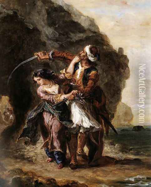The Bride of Abydos Oil Painting - Eugene Delacroix